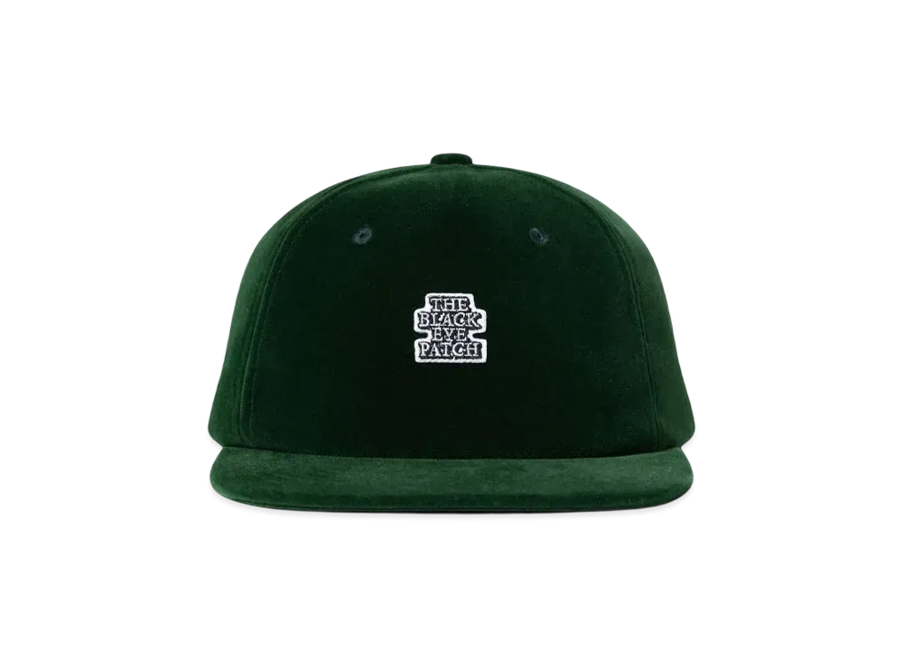 BlackEyePatch OG Label Velour Cap "Green"