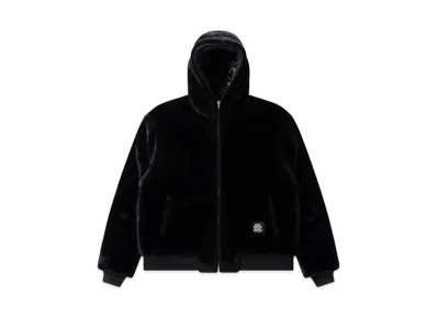 BlackEyePatch Mohair Faux Fur Hodded Jacket "Black"