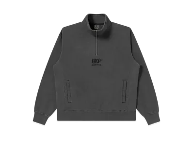BlackEyePatch Supercar LOGo Half Zip Sweat "Charcoal"