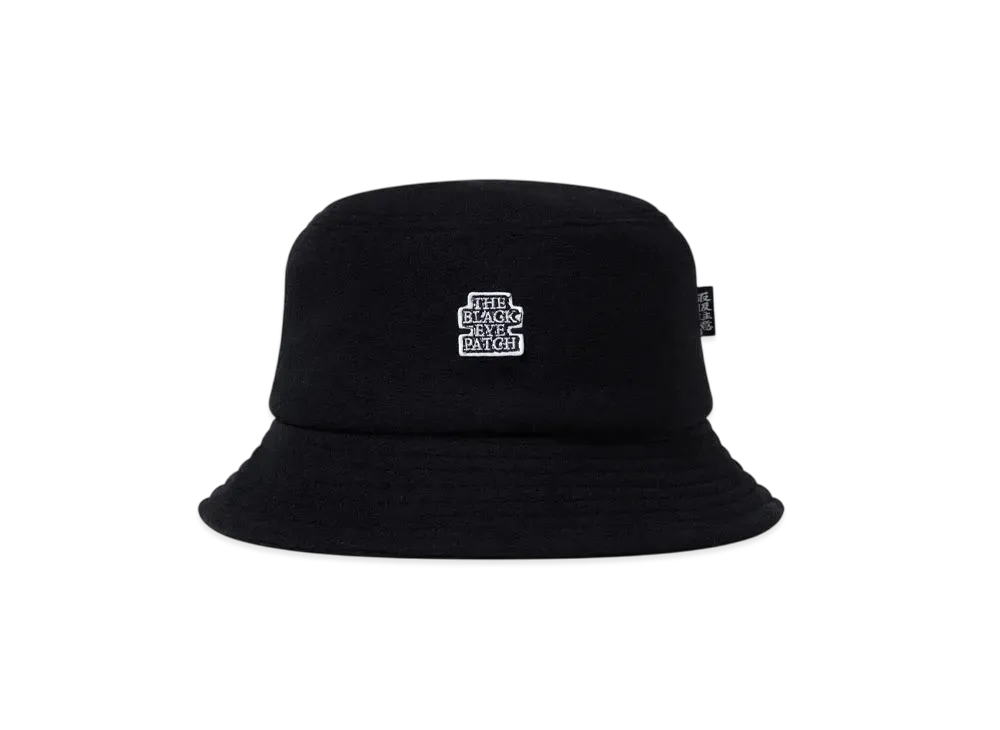 BlackEyePatch OG Label Fleece Bucket Hat "Black"