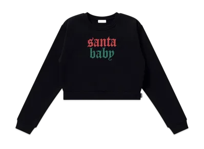 BlackEyePatch Santa Baby Crew Sweat "Black"