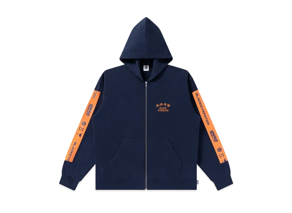 BlackEyePatch HWC Taped Zip Hoodie "Navy"