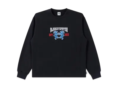 BlackEyePatch Heraldic College Crew Sweat "Black"
