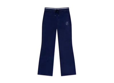 BlackEyePatch B Emblem Velour Flared Pants "Navy"