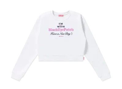 BlackEyePatch I'm Busy Crew Sweat "White"