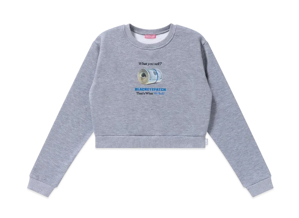 BlackEyePatch What We Sell Crew Sweat "Heather Gray"