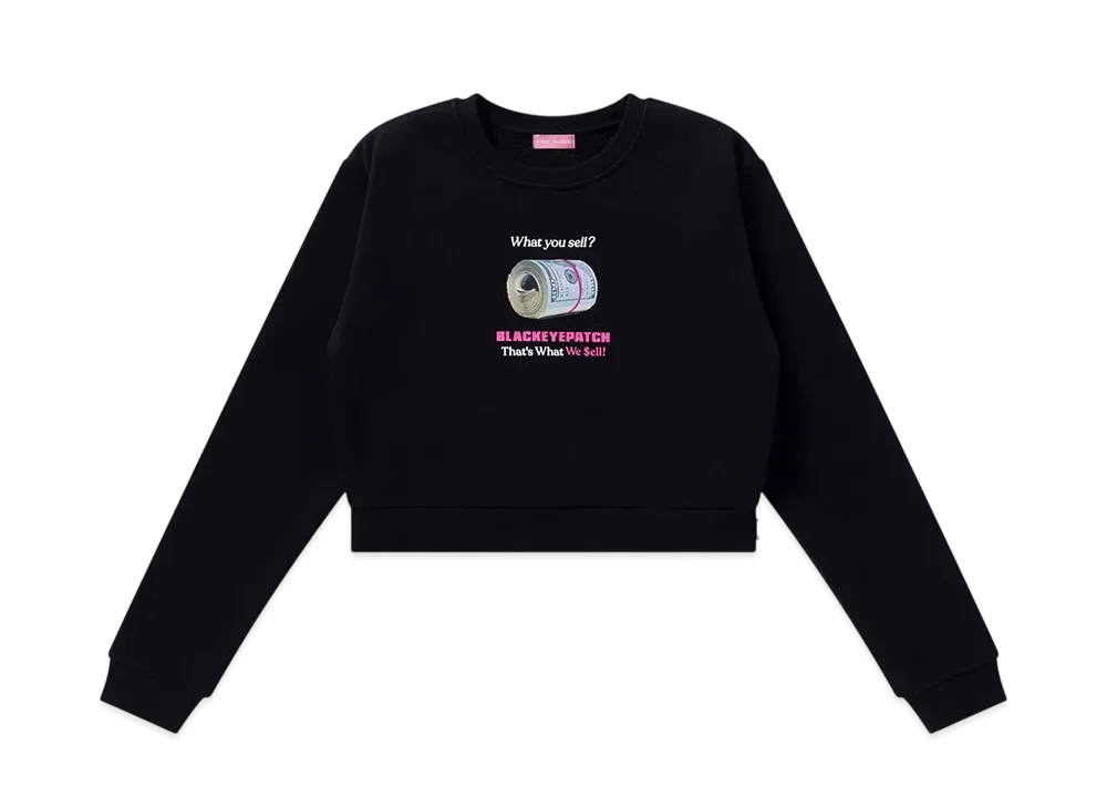 BlackEyePatch What We Sell Crew Sweat "Black"