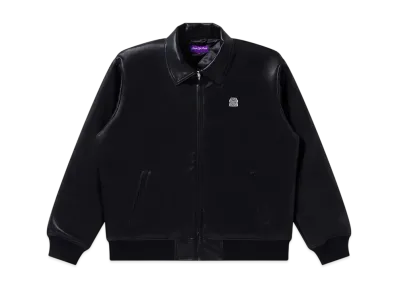 BlackEyePatch Dragon Swirl Logo Faux Leather Jacket "Black"