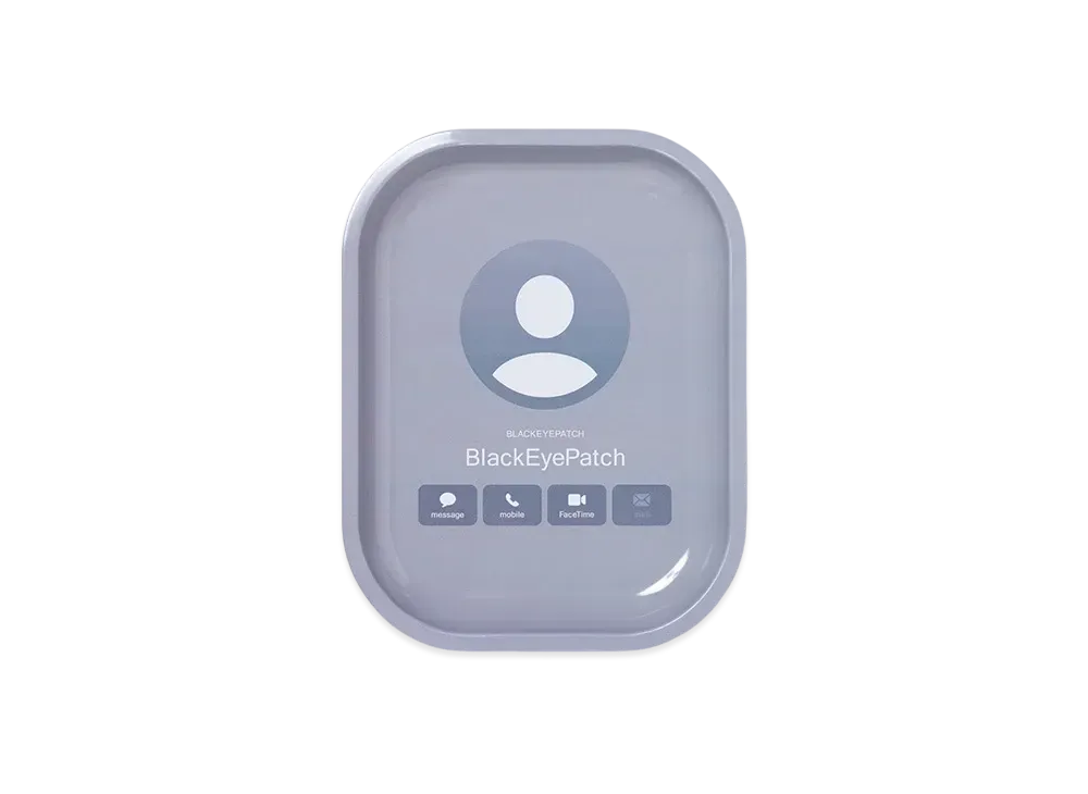 BlackEyePatch Contact Info Tray "Gray"