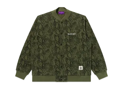 BlackEyePatch Oe Logo Python Sweat Stadium Jacket "Olive"