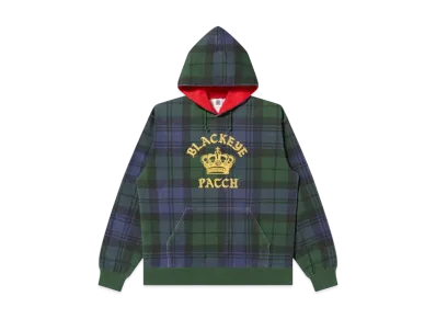 BlackEyePatch Crown Logo Checked Hoodie "Olive"