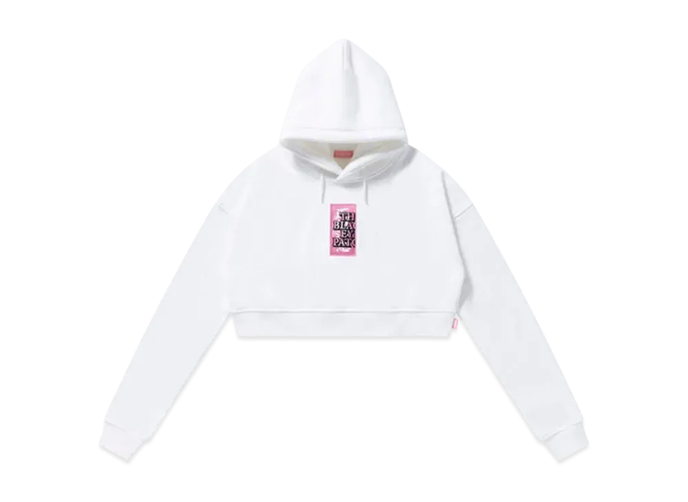 BlackEyePatch Hwc Label Embroidered Cropped Hoodie "White"