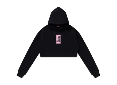 BlackEyePatch Hwc Label Embroidered Cropped Hoodie "Black"