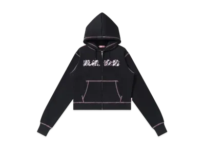 BlackEyePatch HWC Fur Patched Double Stitch Zip Hoodie "Black"