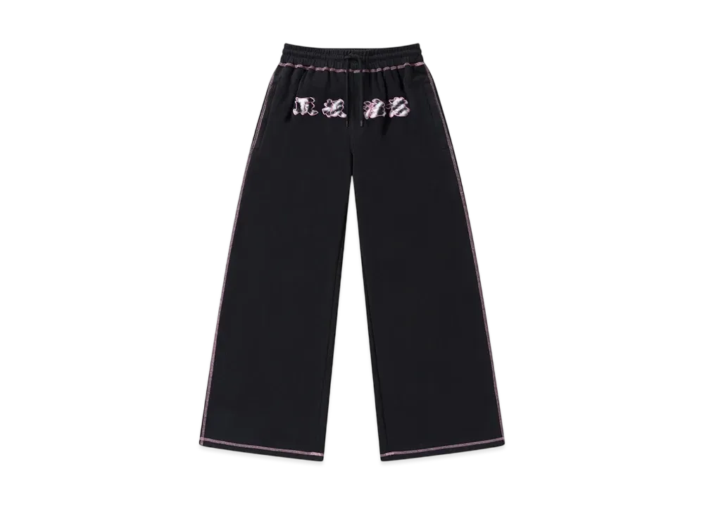 BlackEyePatch HWC Fur Patched Double Stitch Sweat Pants "Black"