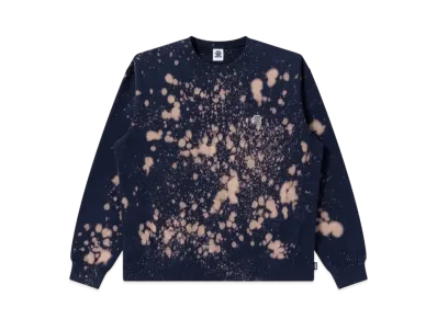 Blackeyepatch Small OG Acid Splattered Crew Sweat "Navy"