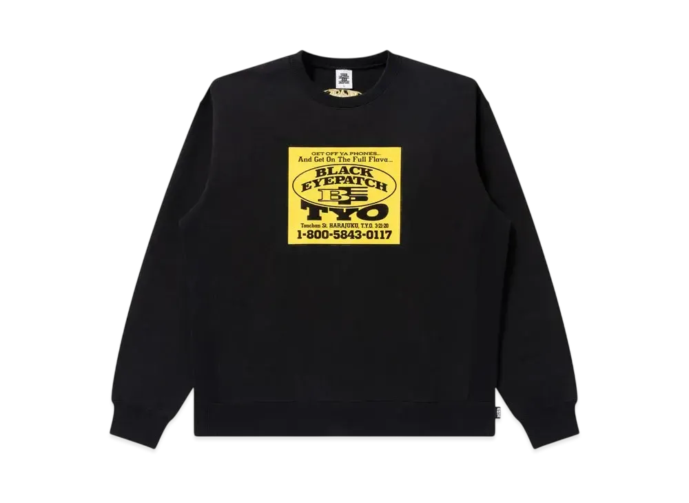 Blackeyepatch Full Flava Crew Sweat "Black"