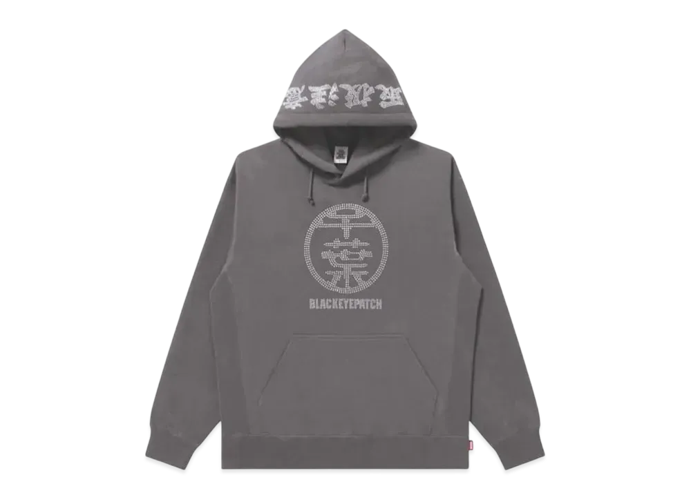 Blackeyepatch Yuki Chiba Star Rhinestone HWC Hoodie "Grey"