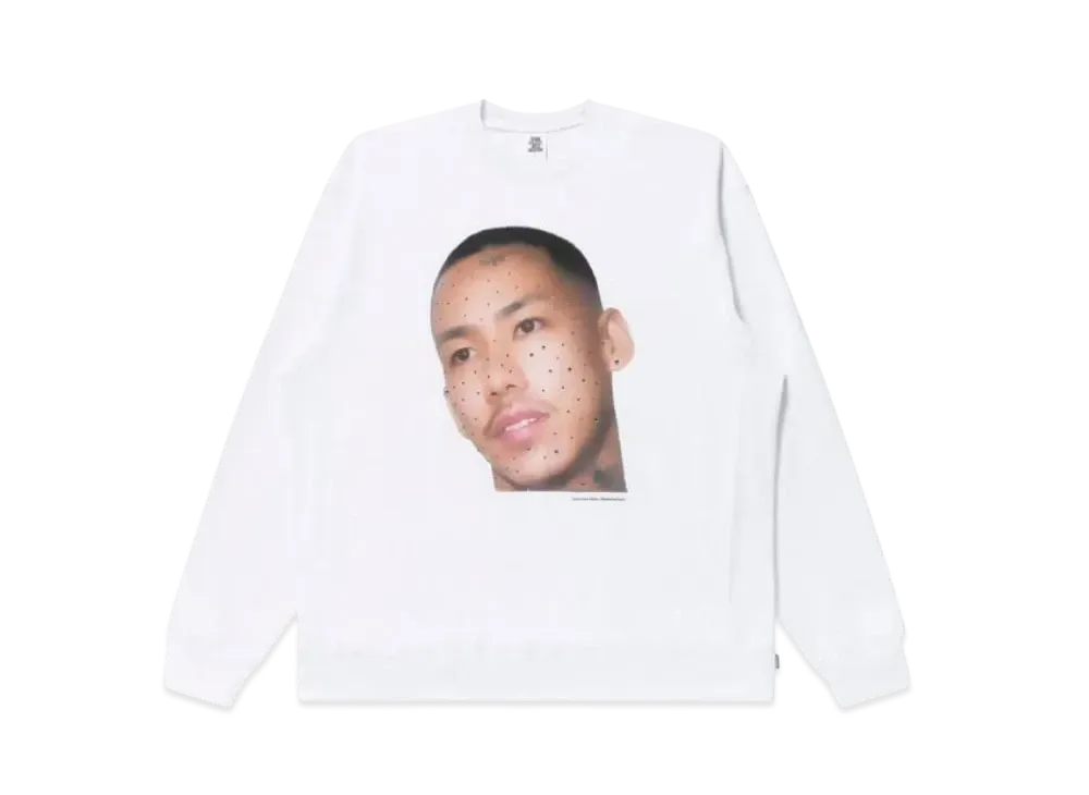 Blackeyepatch Yuki Chiba Star Rhinestone Crew Sweat "White"