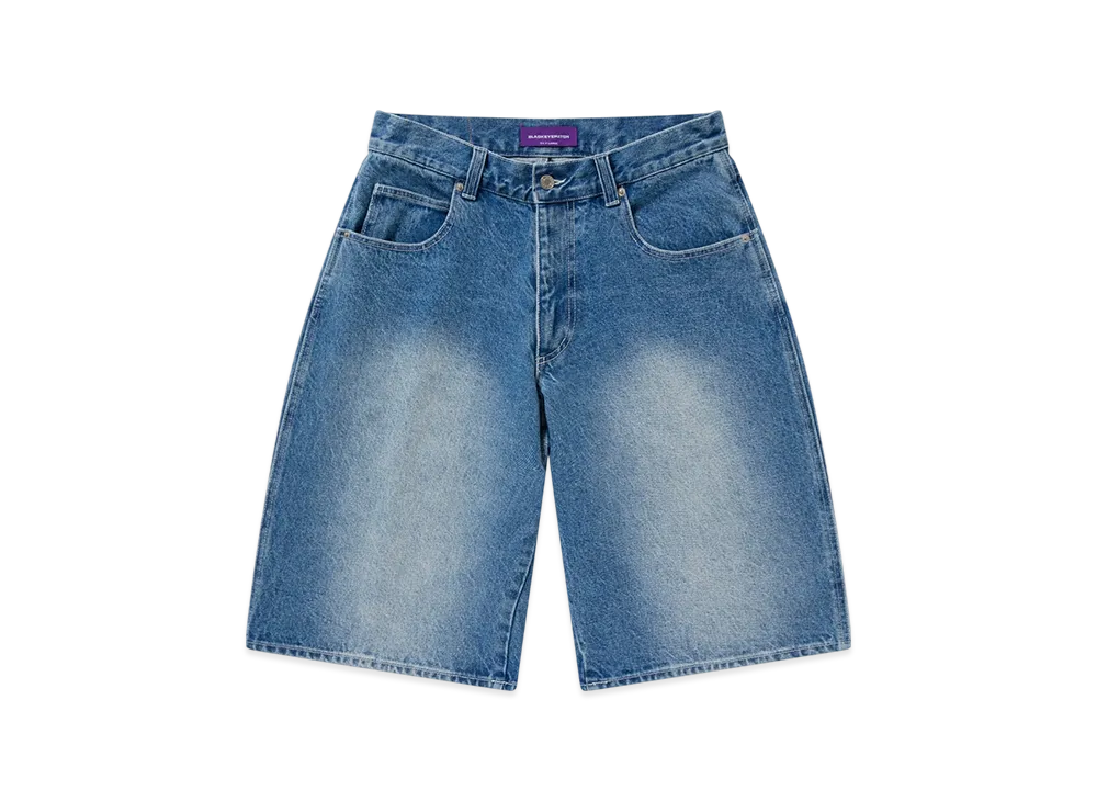 BlackEyePatch OG Dragon Baggy Denim Shorts "Indigo"