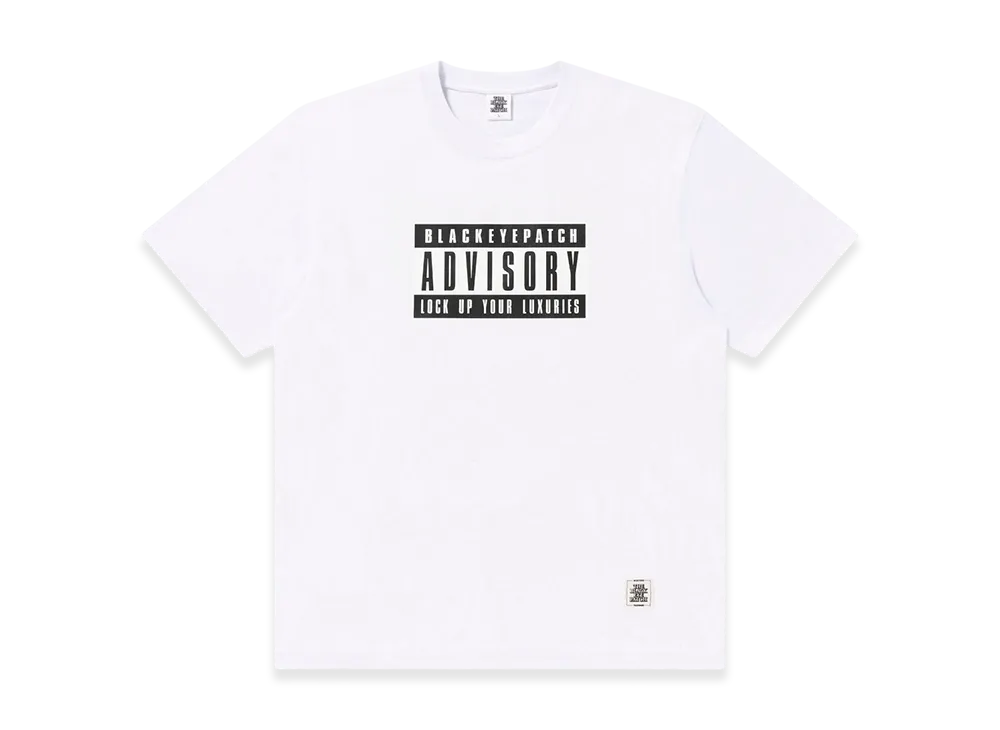 BlackEyePatch Advisory Label Tee "White"