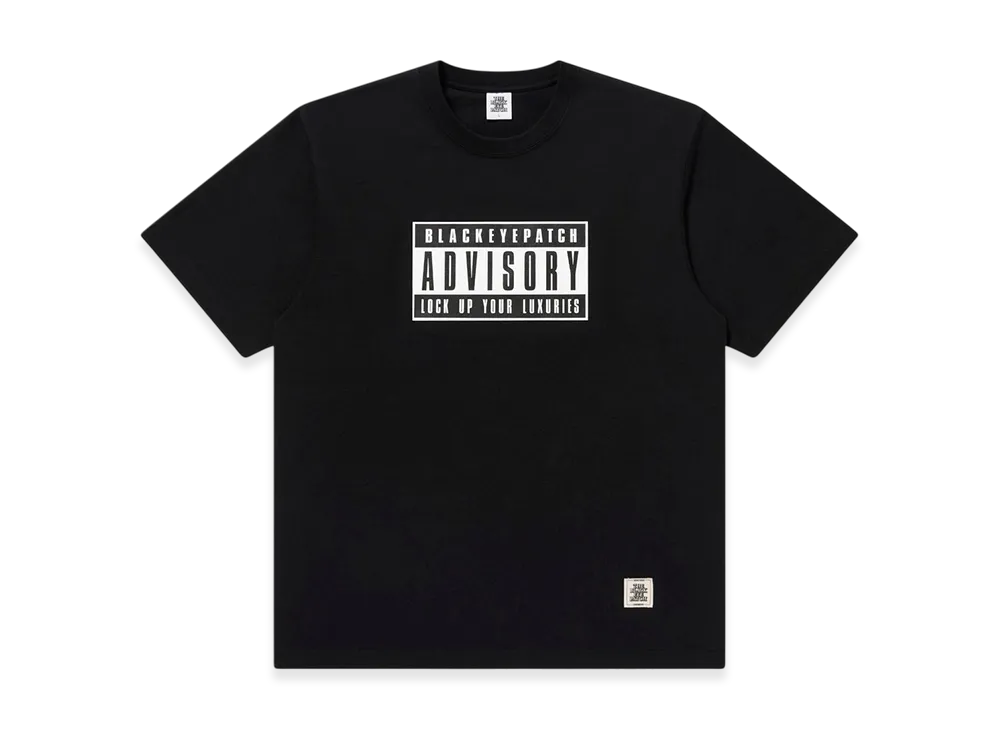 BlackEyePatch Advisory Label Tee "Black"