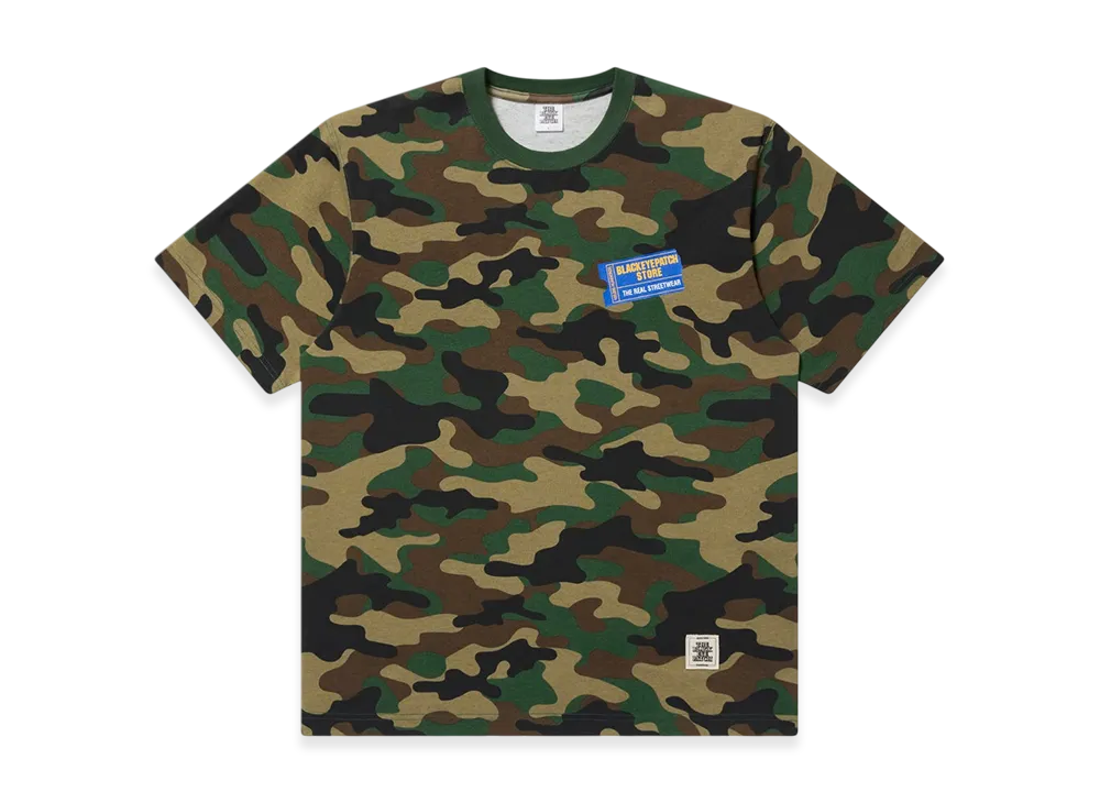 BlackEyePatch Rental Ticket Logo Tee "Woodland Camo"