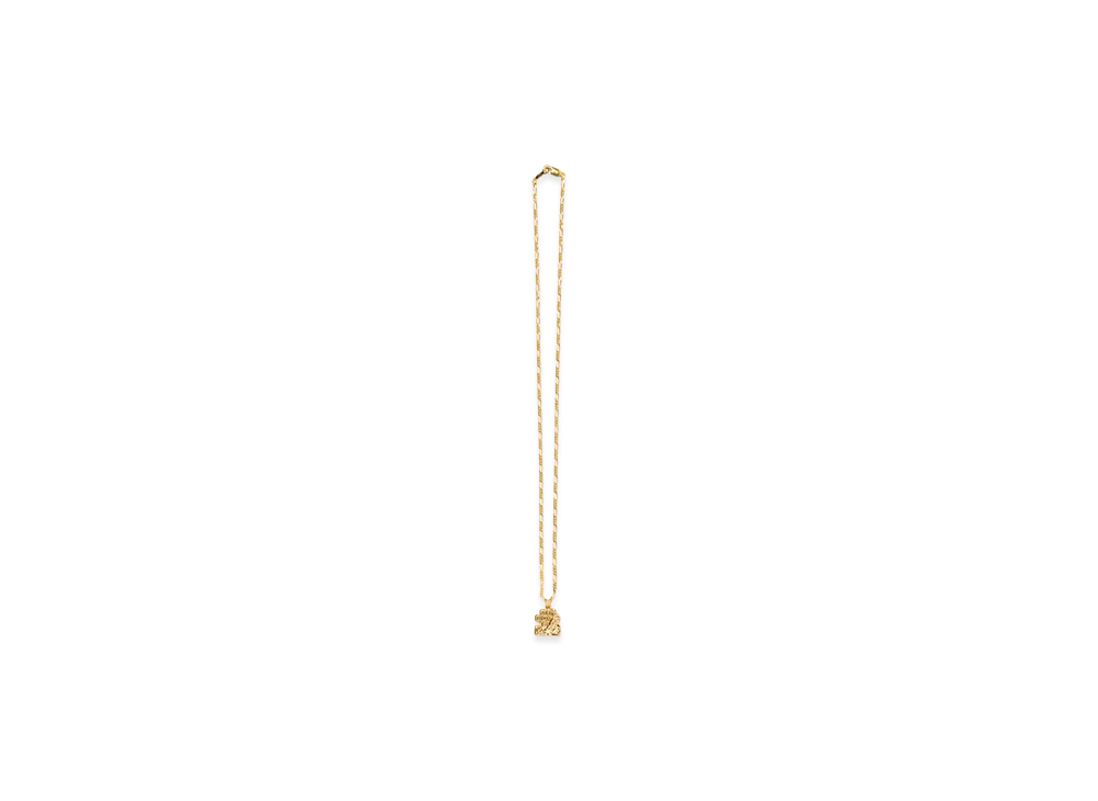 BlackEyePatch Bricked OG Label Pendant Necklace "Gold"
