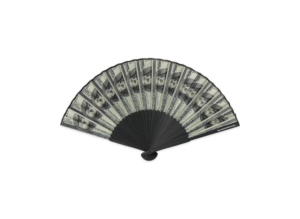 BlackEyePatch Hundred Bills Hand Fan "Black"