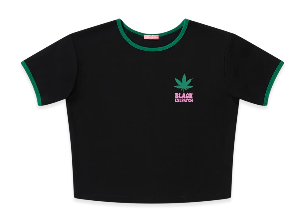 Blackeyepatch Dispensary Logo Ringer Tee "Black"