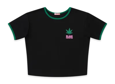 Blackeyepatch Dispensary Logo Ringer Tee "Black"