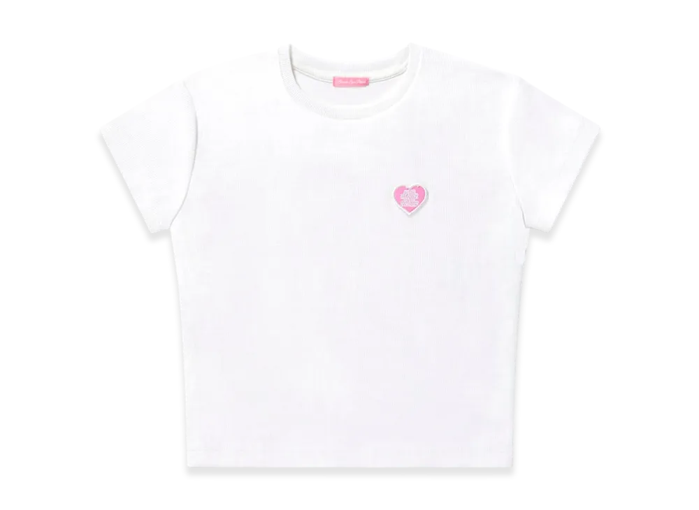 Blackeyepatch OG Heart Baby Tee "White"