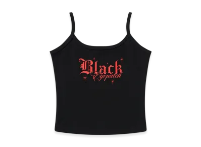 Blackeyepatch Shiny Oe Script Camisole "Black"