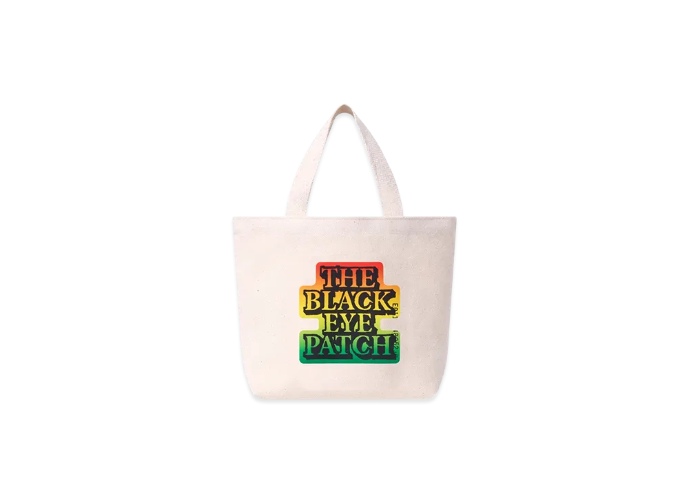 Blackeyepatch Rasta OG Label Mini Tote Bag "Off White"