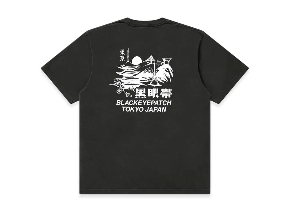 BlackEyePatch Kamon Tokyo Souvenir Tee "Charcoal"