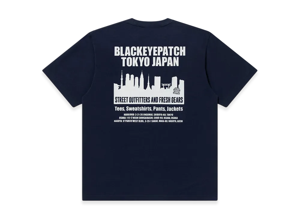 BlackEyePatch Small OG Tokyo City Tee "Navy"