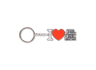 BlackEyePatch I Love BEP Keychain "Silver"