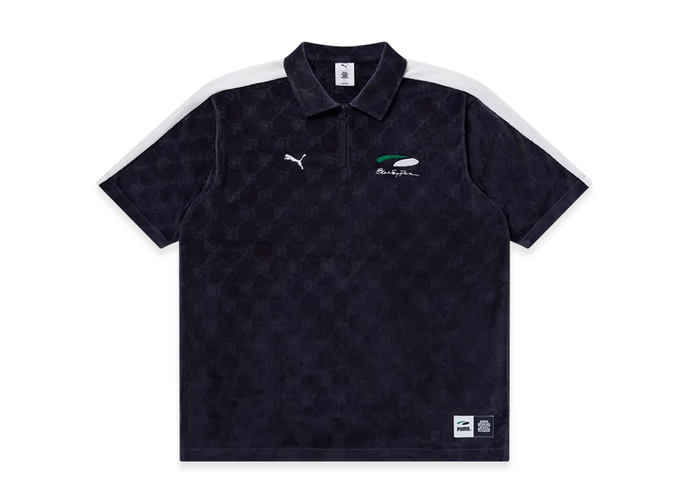 BlackEyePatch x PUMA Oval Logo Bep Monogram Velour Top "Navy"