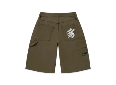 BlackEyePatch x PUMA Kanji Bep Twill Painter Shorts "Olive"