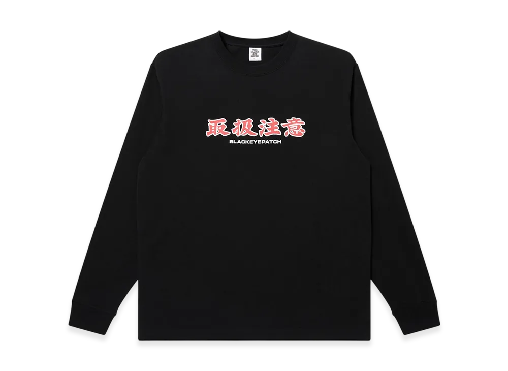 BlackEyePatch Handle With Care L/S Tee "Black"