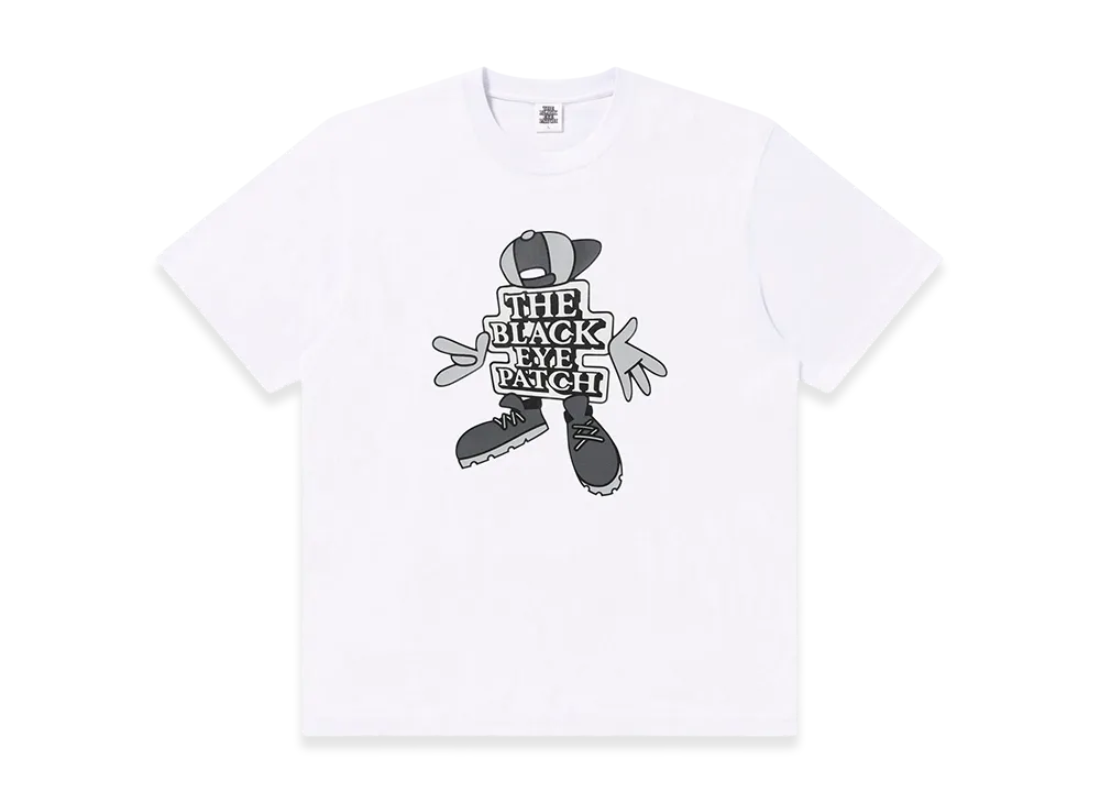 BlackEyePatch Grayscale OG Boy Tee "White"