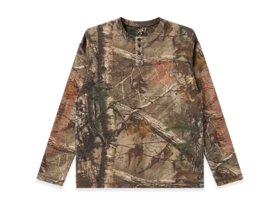 BlackEyePatch Stencil Logo Henley Neck L/S Tee "Multi"