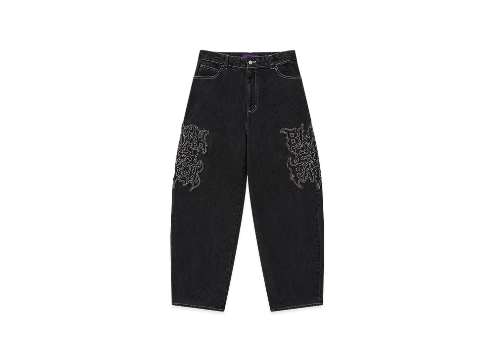 BlackEyePatch Metal Logo Extra Baggy Jeans "Black"