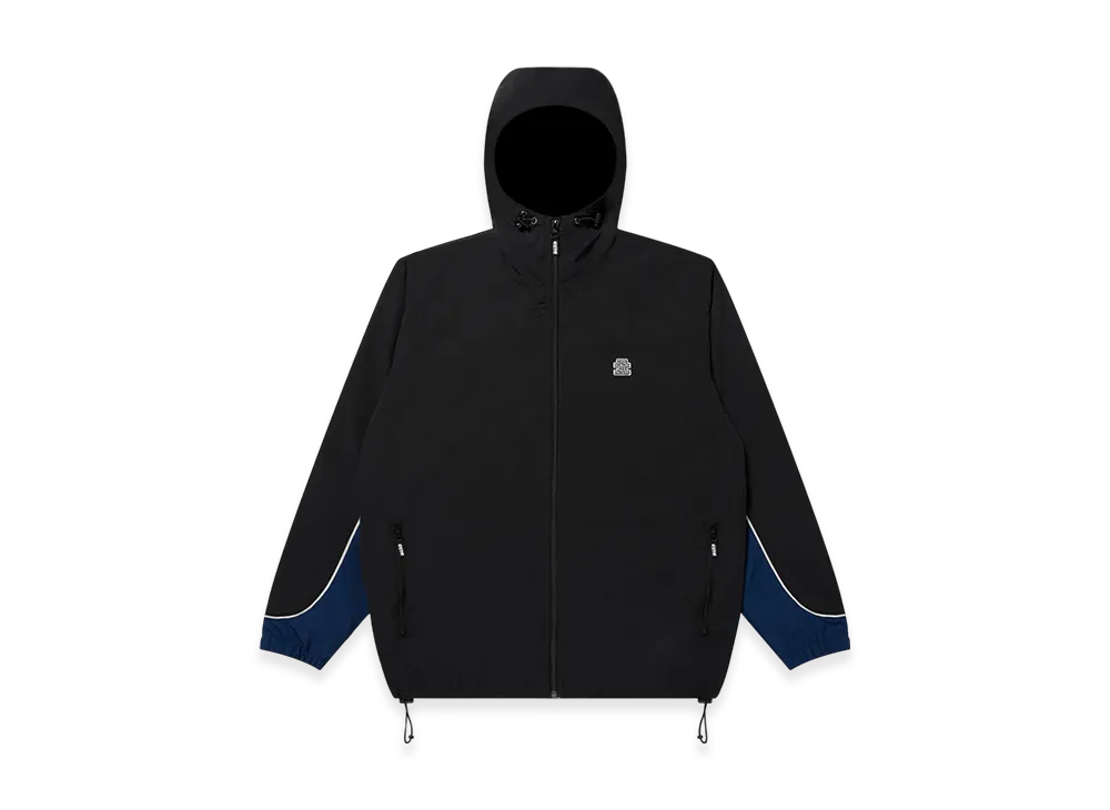 BlackEyePatch Small OG Label Nylon Track Jacket "Black"