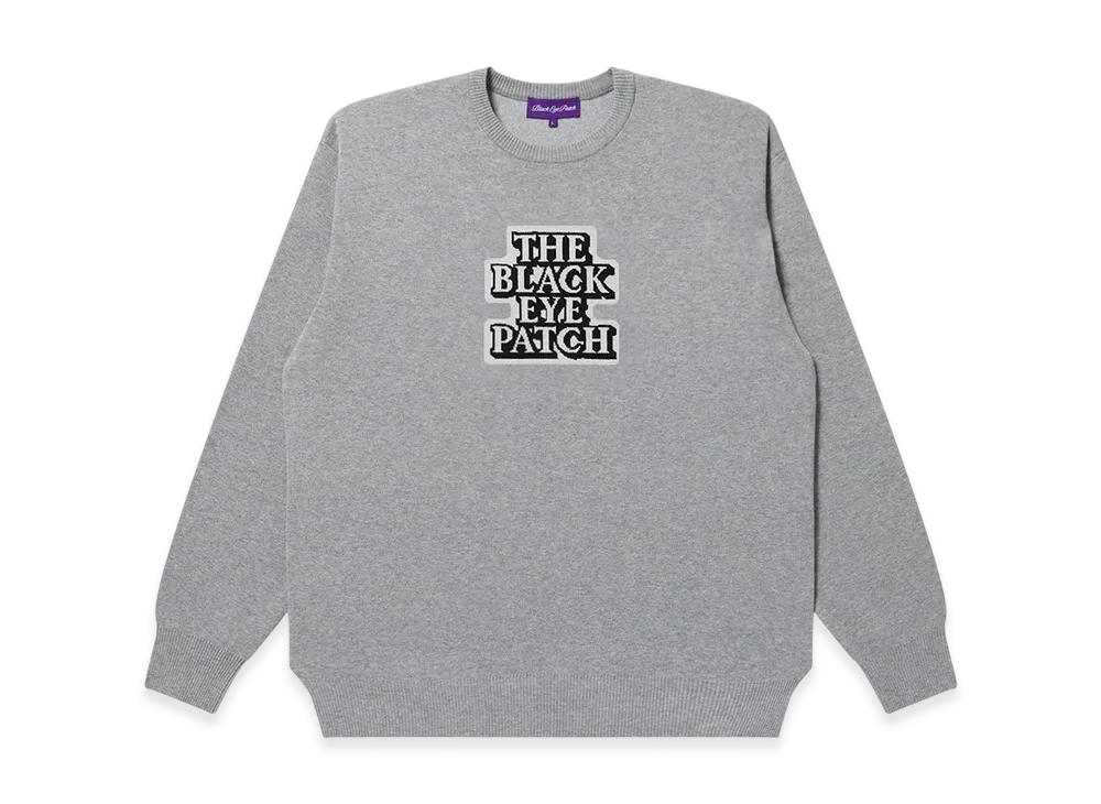 BlackEyePatch OG Label Knit Sweater "Gray"