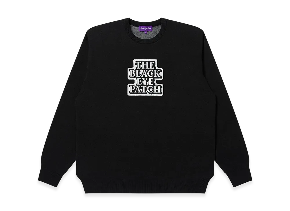 BlackEyePatch OG Label Knit Sweater "Black"
