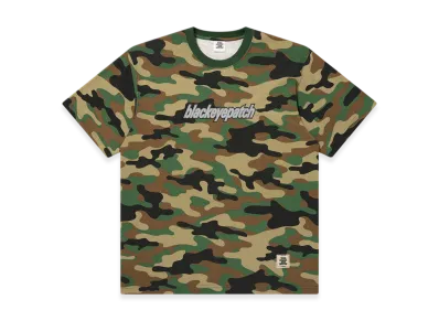BlackEyePatch Lowercase Logo Tee "Woodland Camo"