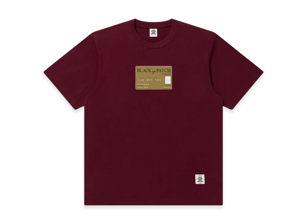BlackEyePatch Credit Card Tee "Burgundy"