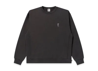 BlackEyePatch HWC Embroidered Pigment Dyed Crew Sweat "Charcoal"