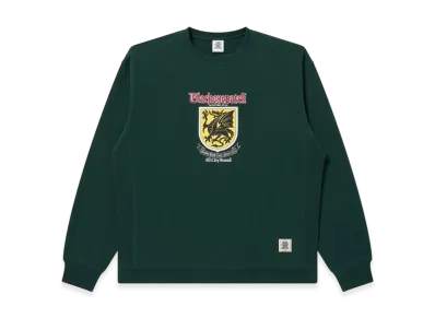 BlackEyePatch Heraldic Dragon Crew Sweat "Green"